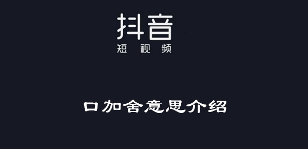 口加舍意思介绍
