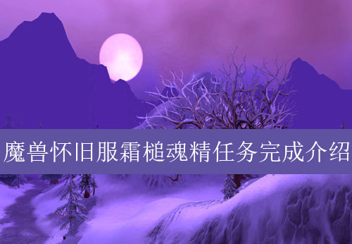 魔兽世界怀旧服霜槌魂精任务完成介绍
