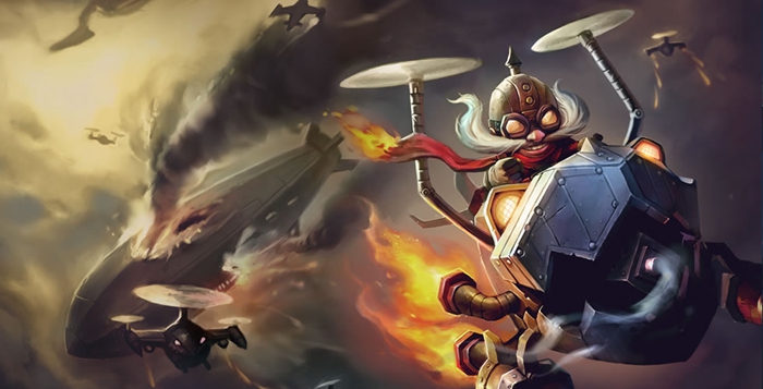 英雄联盟手游英勇投弹手技能、连招介绍