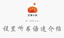 红果小说设置听书语速介绍