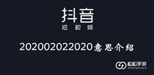 抖音202002022020意思介绍