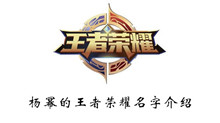杨幂的王者荣耀名字介绍