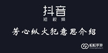 抖音芳心纵火犯意思介绍