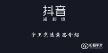 《抖音》宁王竞速意思介绍