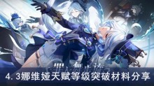 《原神》4.3娜维娅天赋等级突破材料分享