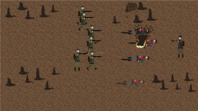 像素类型的战争游戏